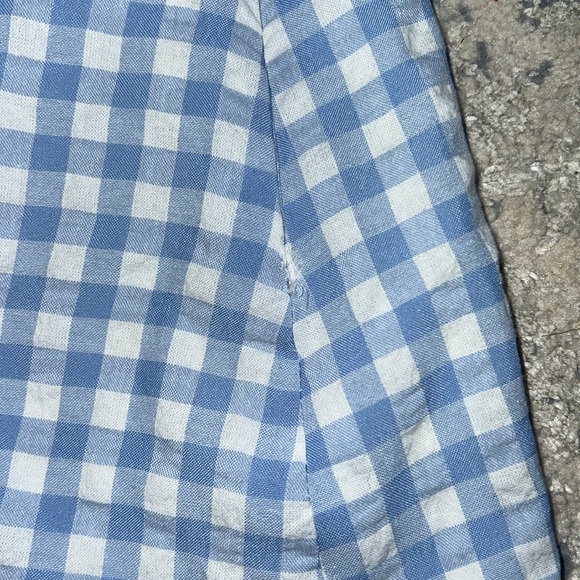 Cotton Candy LA Blue White Gingham 2-Piece Crop Top Skort - Size S - Picture 9 of 9